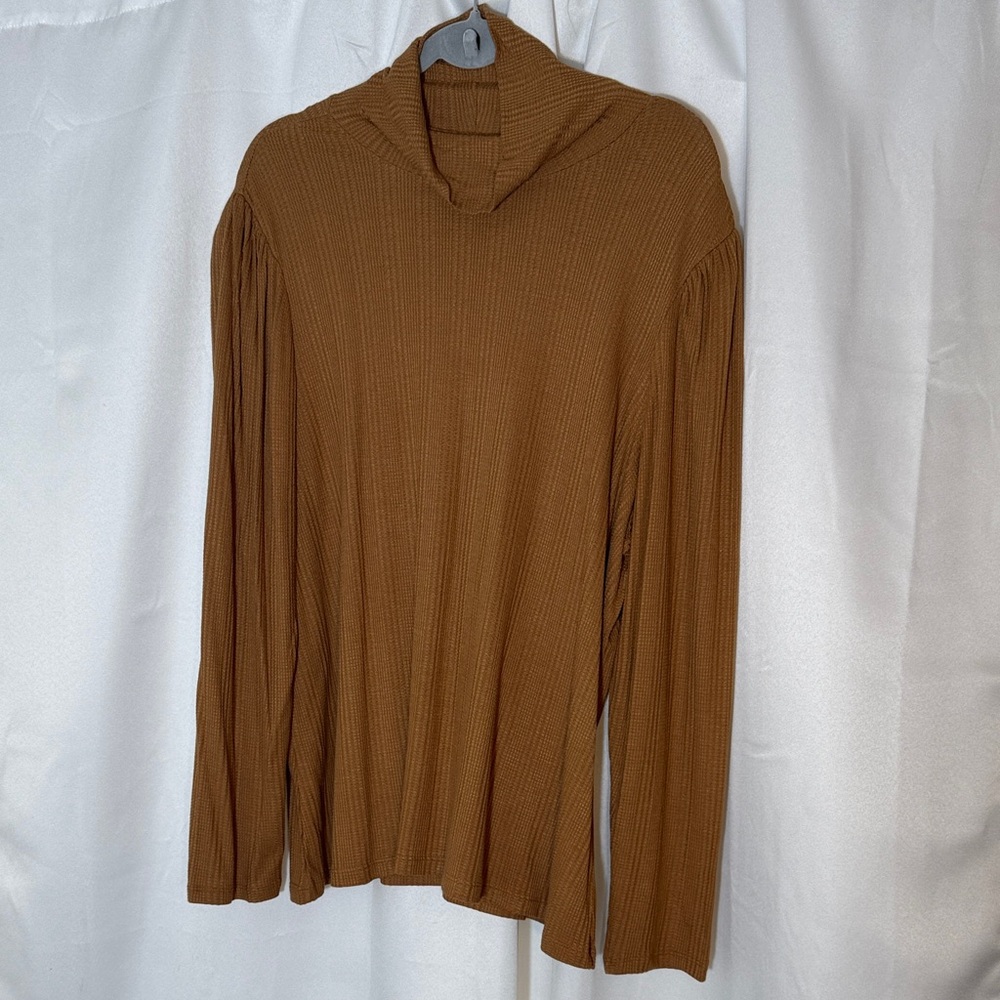 Elegant Tan Turtleneck Sweater for Men